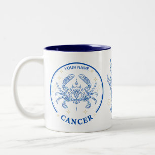 Tasse 2 Couleurs Cancer personnalisé Zodiac 11 oz
