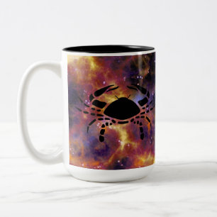 Tasse 2 Couleurs Cancer Zodiaque Galaxie Silhouette – Horoscope Ast