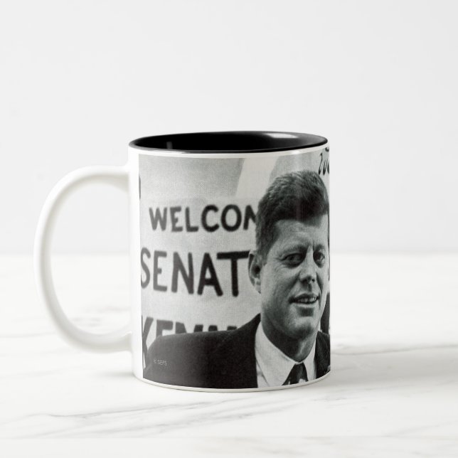 Tasse 2 Couleurs Candidat Kennedy (Gauche)