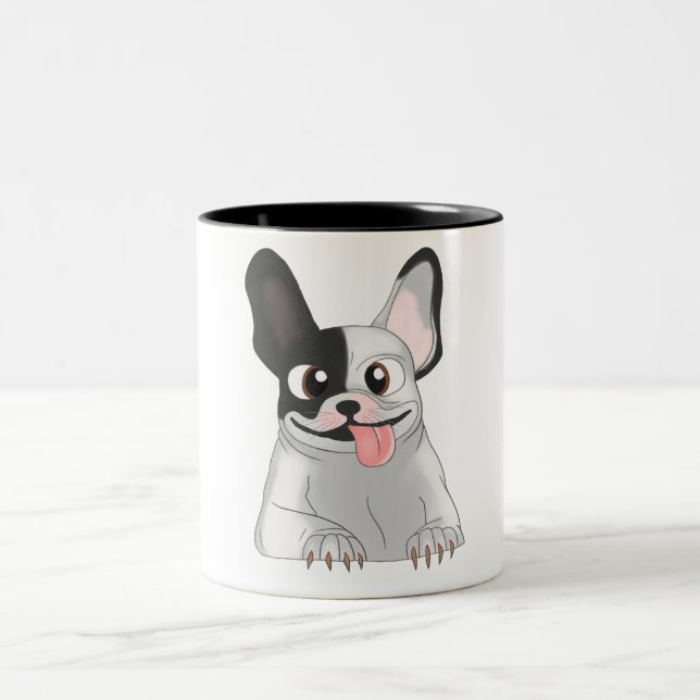 Tasse 2 Couleurs Caneca buldogue (Centre)