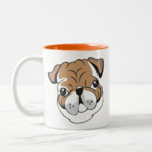 Canette avec estampe de Bulldog