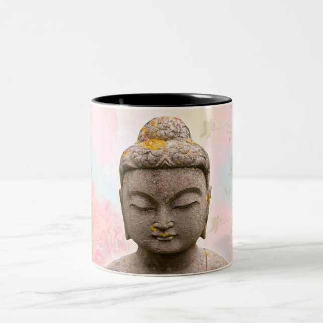 Tasse 2 Couleurs Canette dans deux tons avec image du Buddha (Centre)