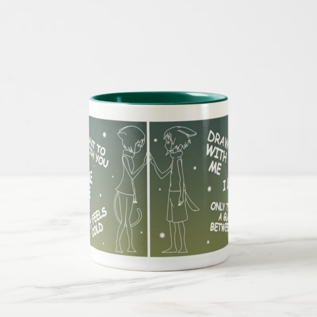 Tasse 2 Couleurs Canette Draw With Me (Centre)