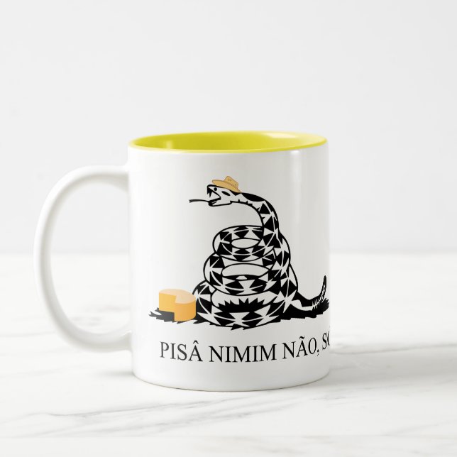 Tasse 2 Couleurs Canette Pisa nimim non, seule (Gauche)