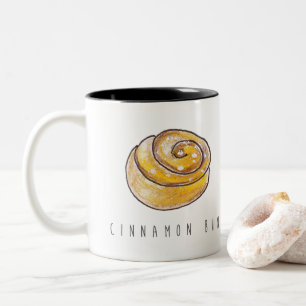 Tasse 2 Couleurs Cannelle Buns Cinnamon Rolls Café Fika