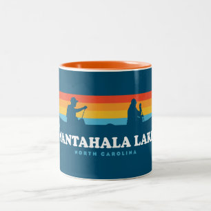 Tasse 2 Couleurs Canot de Nantahala Lake Caroline du Nord