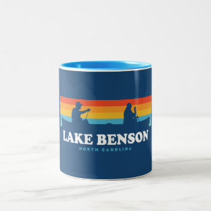 Tasse 2 Couleurs Canot du lac Benson Caroline du Nord