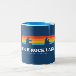 Tasse 2 Couleurs Canot High Rock Lake North Carolina
