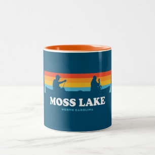 Tasse 2 Couleurs Canot Moss Lake Caroline du Nord