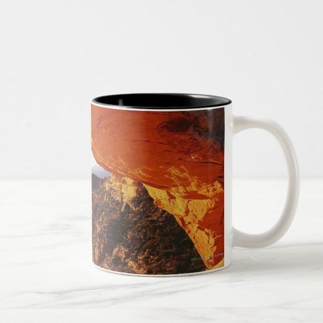 Tasse 2 Couleurs Canyon renversé et rocheux de roche orange (Droit)