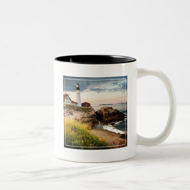 Tasse 2 Couleurs Cap principal Elizabeth, je du phare | de Portland (Droit)