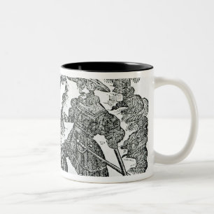 Tasse 2 Couleurs Capitaine Kidd Burying His Bible, illustration