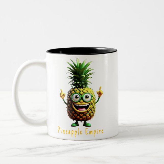 Tasse 2 Couleurs Capitaine PineBeard - Pineappy Empire (Gauche)