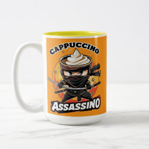 Tasse 2 Couleurs Cappuccino Assassino Café Amateurs de café Italien
