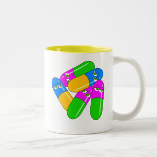 Tasse 2 Couleurs Capsules de comprimé