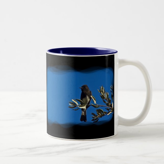 Tasse 2 Couleurs Capteur de vol en noir (Droit)