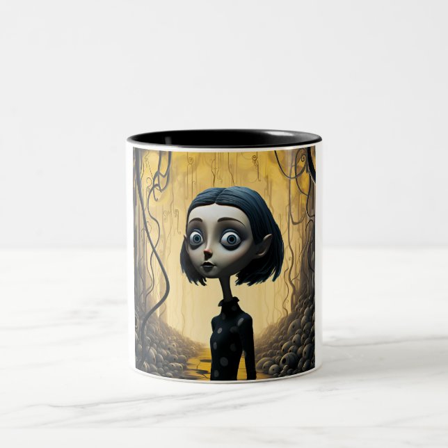 Tasse 2 Couleurs Capuchons de coraline (Centre)