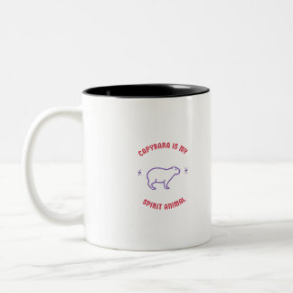 Tasse 2 Couleurs capybara est mon animal d'esprit