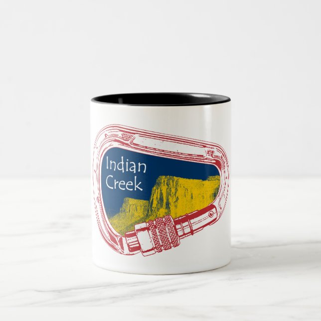 Tasse 2 Couleurs Carabiner d'Escalade de Indian Creek (Centre)