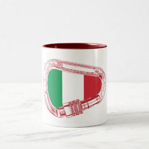 Tasse 2 Couleurs Carabinier de Escalade du drapeau italien