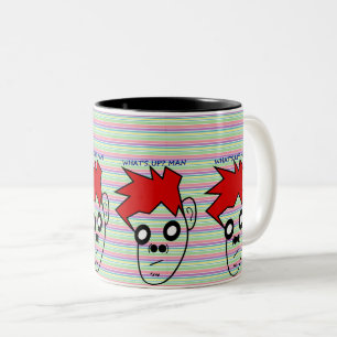 Tasse 2 Couleurs Caractère Red-Haired : Gras & Quirky