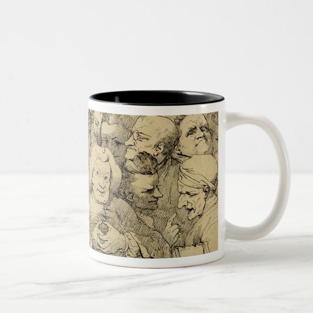 Tasse 2 Couleurs Caractères littéraires assemblés autour du (Droit)