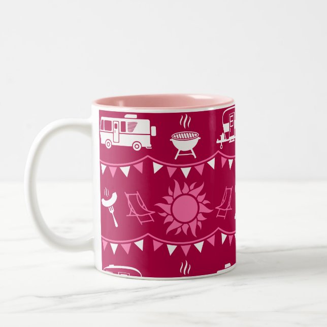 Tasse 2 Couleurs Caravan Camping Maison Décor (Gauche)