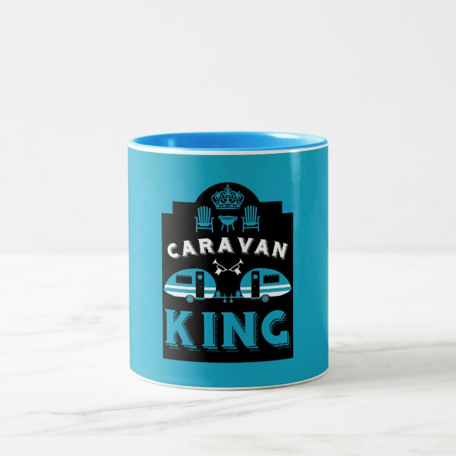 Tasse 2 Couleurs Caravan King Cadeaux Pour Campeurs (Centre)