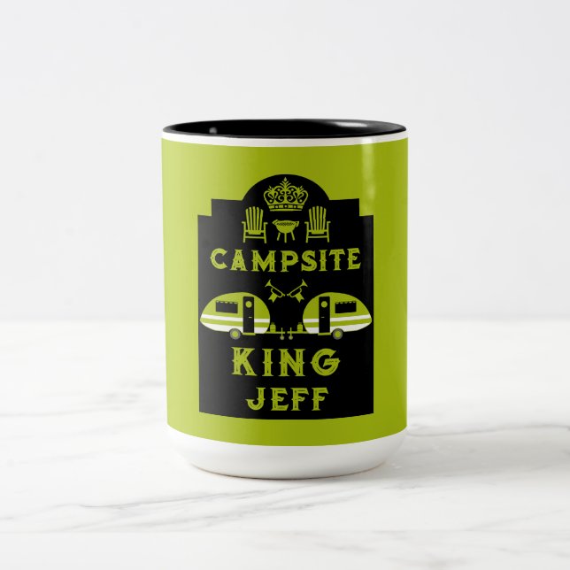 Tasse 2 Couleurs Caravan King Cadeaux Pour Campeurs (Centre)
