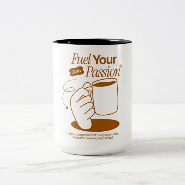 Tasse 2 Couleurs Carburant (Centre)