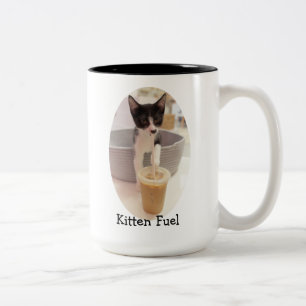 Tasse 2 Couleurs Carburant de chaton