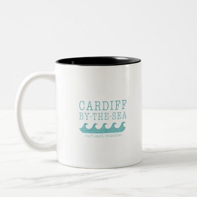 Tasse 2 Couleurs Cardiff by the Sea Design - San Diego Encinitas (Gauche)