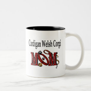 Tasse 2 Couleurs Cardigan Welsh Corgi Chien MOM