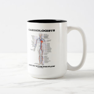 Tasse 2 Couleurs Cardiologits Just Go With The Flow