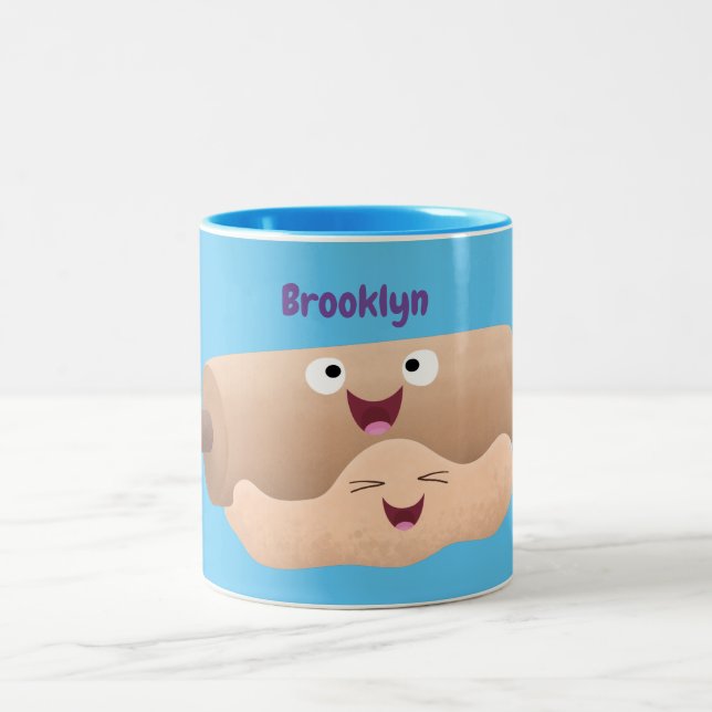 Tasse 2 Couleurs Caricature à pâte molle et à pâte molle (Centre)