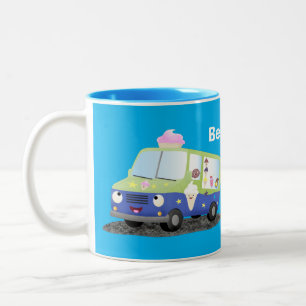 Tasse 2 Couleurs Caricature de camion de glace joli