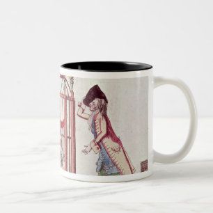 Tasse 2 Couleurs Caricature de Louis XVI dans une cage