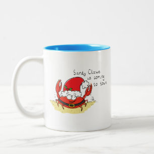 Tasse 2 Couleurs Caricature de Noël de Noël de Noël amusant Père No