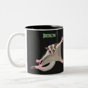 Tasse 2 Couleurs Caricature de planeur de sucre joyeux