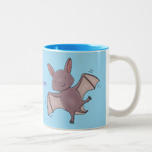 Tasse 2 Couleurs Caricature de vol de chauve-souris