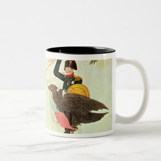 Tasse 2 Couleurs Caricature des 'cent jours (Droit)
