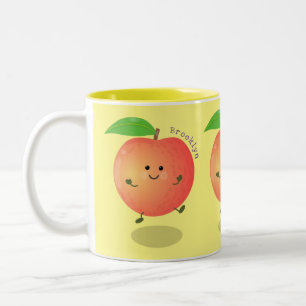 Tasse 2 Couleurs Caricature jaune pêche très agréable
