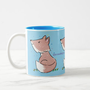 Tasse 2 Couleurs Caricature pour bébé renard