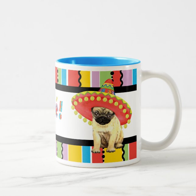 Tasse 2 Couleurs Carlin de fiesta (Droit)