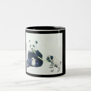 Tasse 2 Couleurs Carlin et panda