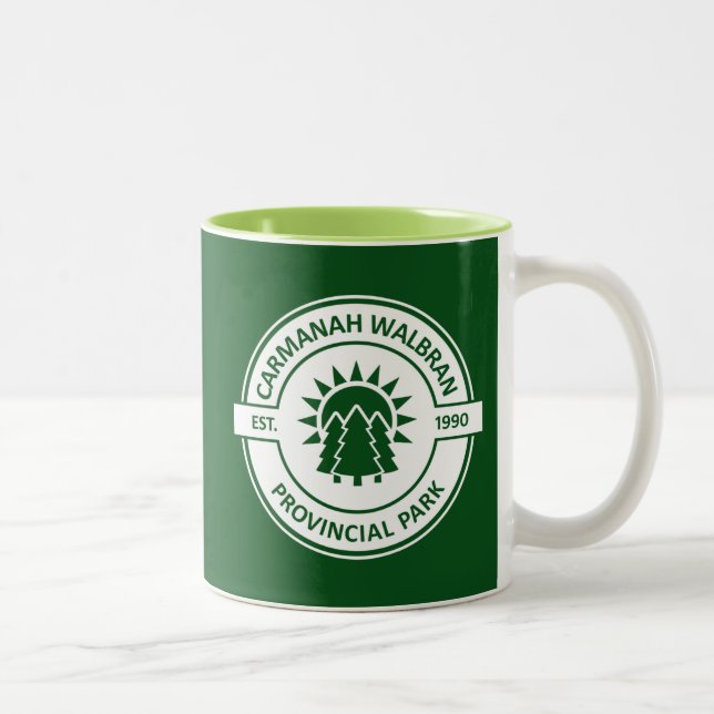 Tasse 2 Couleurs Carmanah Walbran Provincial Sun Trees (Droit)