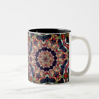 Tasse 2 Couleurs Carousel Horse Kaleidoscope Art