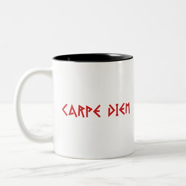 Tasse 2 Couleurs Carpe Diem (Gauche)