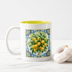 Tasse 2 Couleurs Carreau au citron