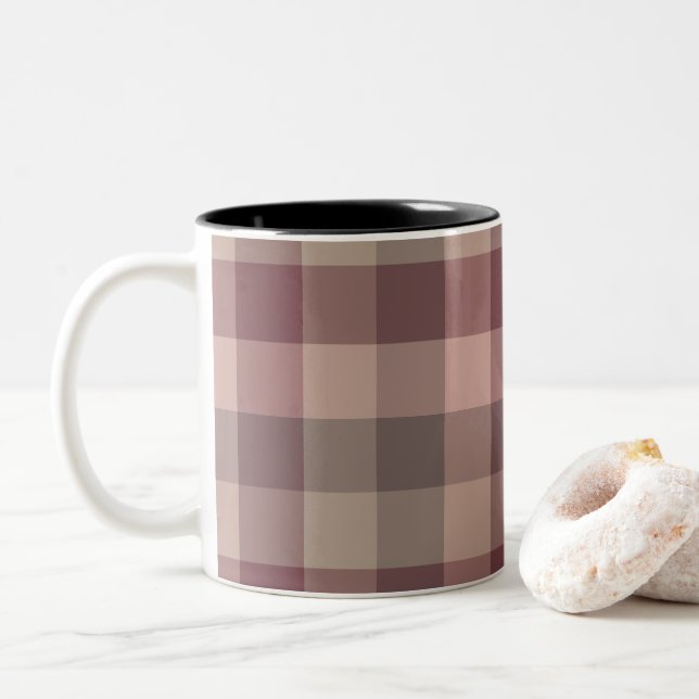 Tasse 2 Couleurs Carreau blushwood (Avec donut)